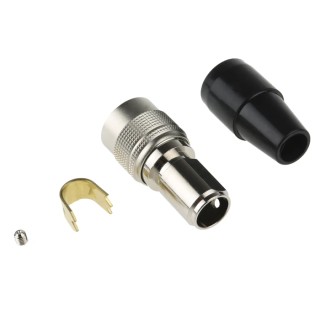 Hirose Circular Connector, Miniature Size, 12 Contacts, Cable Mount Plug, Female, HR10 Series HR10A-10P-12S(73)