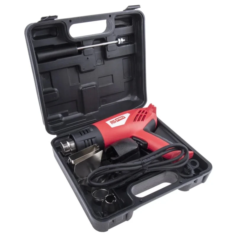 RS PRO Electric Heat Gun 2 kW 240 V Corded 550°C Max Operating Temperature Type C EU Plug EOT0201