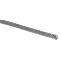 RS PRO Galvanised Steel Wire Rope 1.8 mm Diameter 100 m Length Safe Working Load 45 kg 124-4748