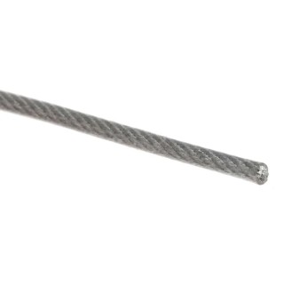 RS PRO Galvanised Steel Wire Rope 1.8 mm Diameter 100 m Length Safe Working Load 45 kg 124-4748