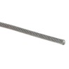 RS PRO Galvanised Steel Wire Rope 1.8 mm Diameter 100 m Length Safe Working Load 45 kg 124-4748