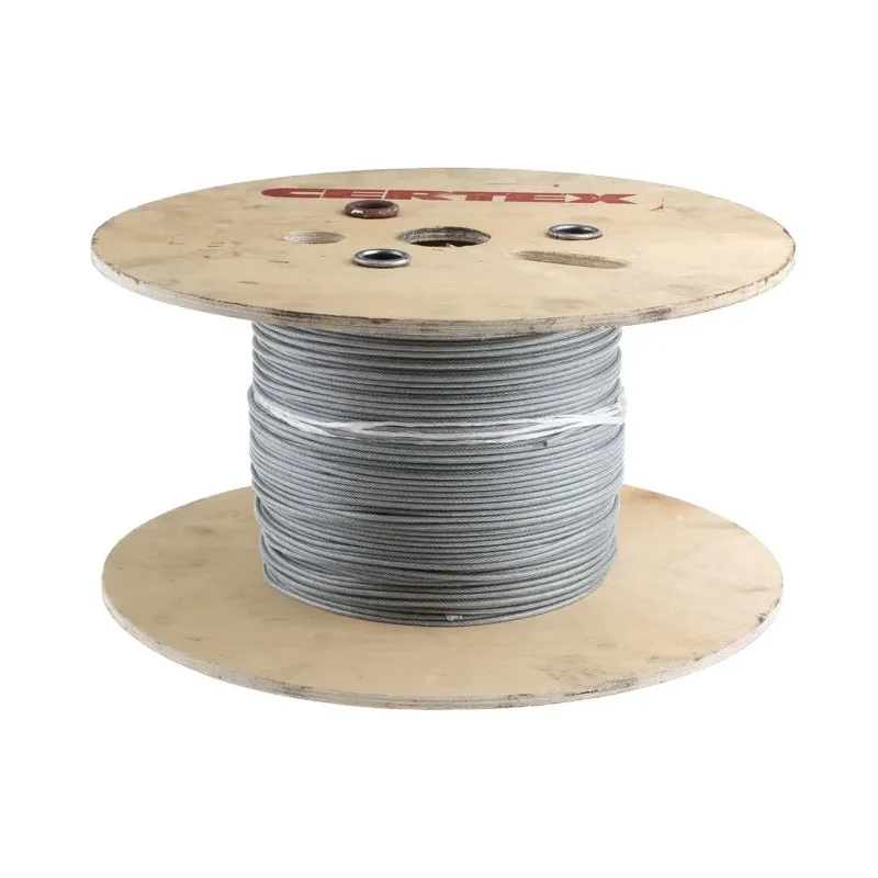 RS PRO Galvanised Steel Wire Rope 1.8 mm Diameter 100 m Length Safe Working Load 45 kg 124-4748