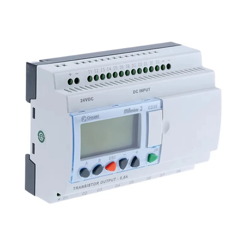Crouzet Millenium 3 Series Logic Module 12-Input Digital Analogue Input 8 Outputs Transistor Output 88970052