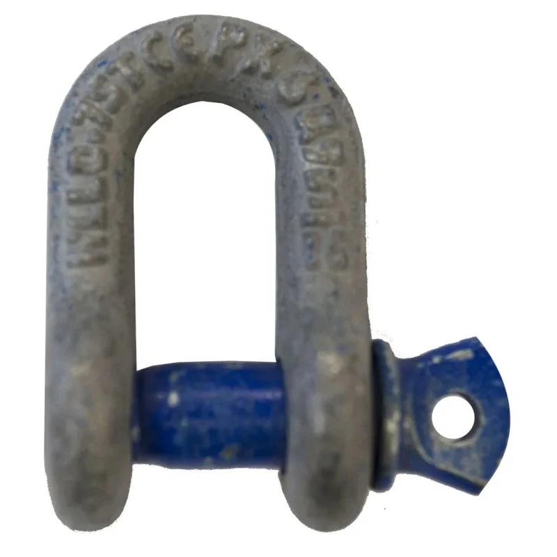 RS PRO D-Shackle Alloy Steel Screw Pin 0.75 t Safe Working Load Galvanised 124-4825
