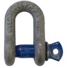 RS PRO D-Shackle Alloy Steel Screw Pin 0.75 t Safe Working Load Galvanised 124-4825