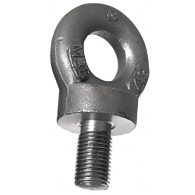RS PRO Steel Collar Eye Bolt 1/2 in BSW Thread, 23 mm Thread Length, 20 mm Eye Outside Diameter, 0.5 t Working Load 124-4834