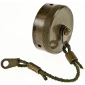 Amphenol Socapex Corded Dust Cap RJF Series Aluminium Olive Drab, RJ45 Interface 