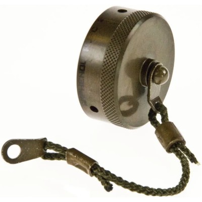 Amphenol Socapex Corded Dust Cap RJF Series Aluminium Olive Drab, RJ45 Interface 