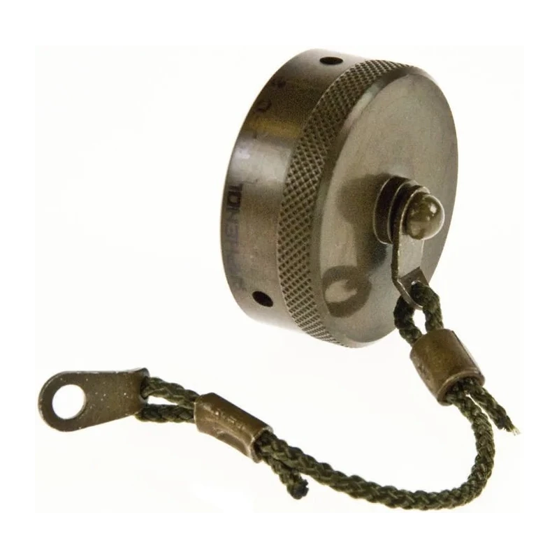 Amphenol Socapex Corded Dust Cap RJF Series Aluminium Olive Drab, RJ45 Interface 