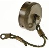 Amphenol Socapex Corded Dust Cap RJF Series Aluminium Olive Drab, RJ45 Interface