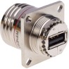 Amphenol Socapex USB Connector Straight Panel Female 1 Port USB Type A IP68 5V 5A USBFTV21N