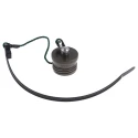Amphenol Socapex Corded Dust Cap USBFTVC6G USB A Receptacle, Olive Drab, IP68 Rated USB Field Dust Cap USBFTVC6G