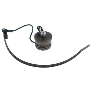 Amphenol Socapex Corded Dust Cap USBFTVC6G USB A Receptacle, Olive Drab, IP68 Rated USB Field Dust Cap USBFTVC6G