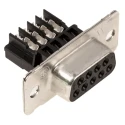 TE Connectivity Amplimite HDE-20 9 Way Straight 2.743 mm Pitch Cable D-Sub Connector Female 1-745491-7