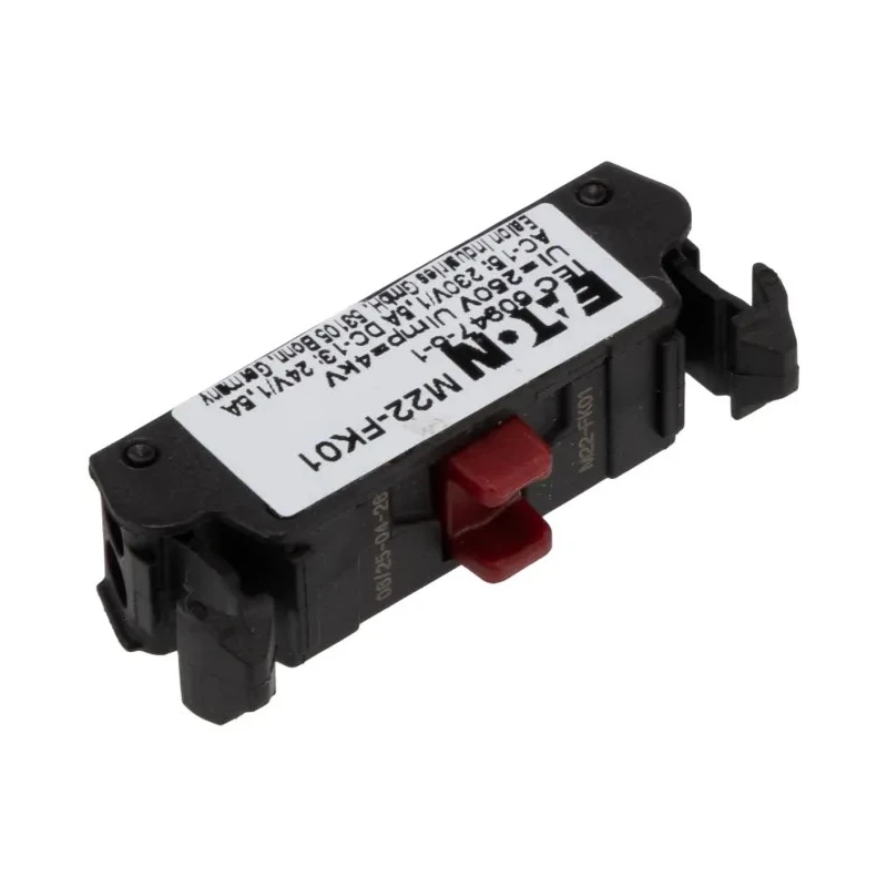 Eaton RMQ Titan M22 Series Contact Block 1 NC, 230 V AC, 24 V DC, 1.5 A Current Rating 180791 M22-FK01