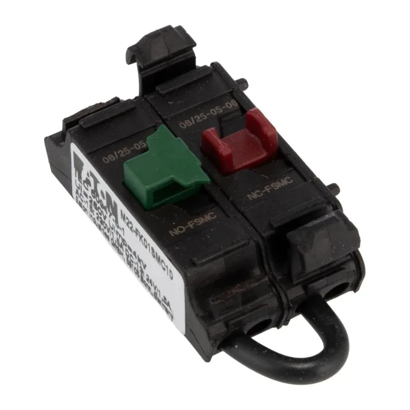 Eaton RMQ Titan M22 Series Contact Block 25V 4A Current Rating 1 NO/1 NC Push-in Terminal 180793 M22-FK01SMC10