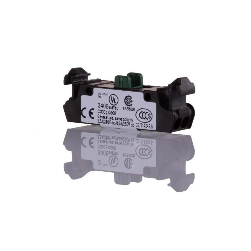 Eaton RMQ Titan M22 Series Contact Block 1 NO Push-in Terminal 230 V AC, 24 V DC, 1.5A 180792 M22-FK10