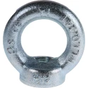 RS PRO Carbon Steel Eye Nut M12 Thread 54 mm Eye Outside Diameter 0.34t Working Load Zinc Plated 124-4842