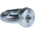 RS PRO Carbon Steel Eye Nut M12 Thread 54 mm Eye Outside Diameter 0.34t Working Load Zinc Plated 124-4842