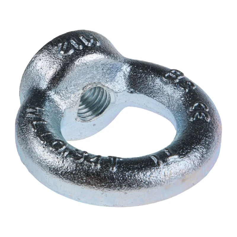 RS PRO Carbon Steel Eye Nut M12 Thread 54 mm Eye Outside Diameter 0.34t Working Load Zinc Plated 124-4842
