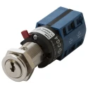Kaba High Security Key Switch DPCO 10A 2-Way Random-Key Silver Housing 24V DC 440V AC 7-350172-NI