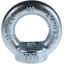 RS PRO Carbon Steel Zinc Plated Eye Nut M16 Thread 63 mm Diameter 0.7 t Working Load Limit 124-4843