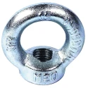 RS PRO Carbon Steel Zinc Plated Eye Nut M20 Thread 16 mm Thread Length 72 mm Eye Outside Diameter 1.2t Load 124-4844
