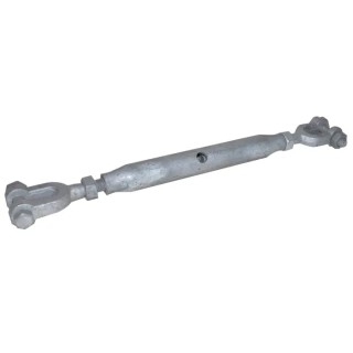 RS PRO Galvanised Jaw to Jaw Rigging Screw 12 mm Thread, 0.7t Working Load Limit 124-4845