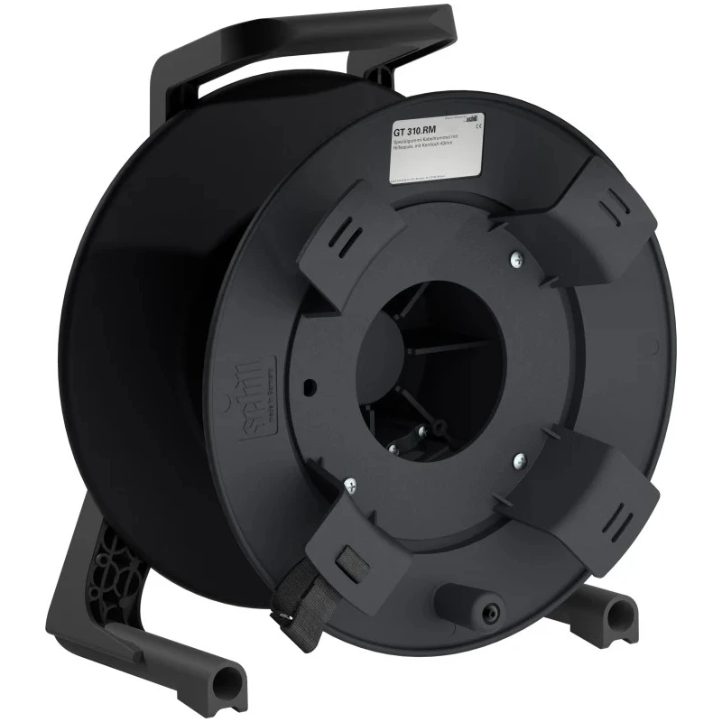 RS PRO Rubber Empty Cable Reel, 30 m Capacity, 12 mm Cable Diameter, 367 mm Height, 310 mm Diameter 124-5323