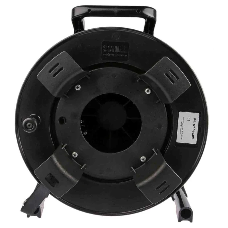 RS PRO Rubber Empty Cable Reel, 30 m Capacity, 12 mm Cable Diameter, 367 mm Height, 310 mm Diameter 124-5323