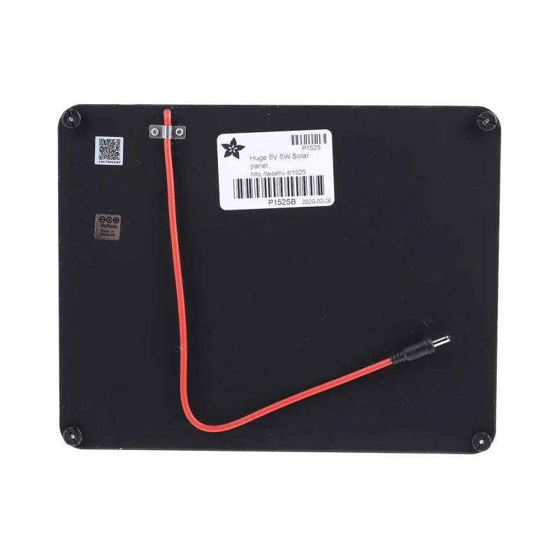 ADAFRUIT INDUSTRIES 5.6W 6V Solar Charger Aluminium/Plastic Composite Substrate Model 1525