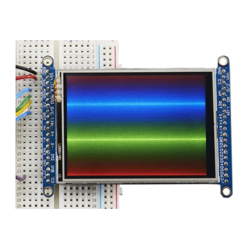 ADAFRUIT INDUSTRIES 2.8 Inch TFT LCD Resistive Touch Screen Display Module with MicroSD Socket ILI9341 1770