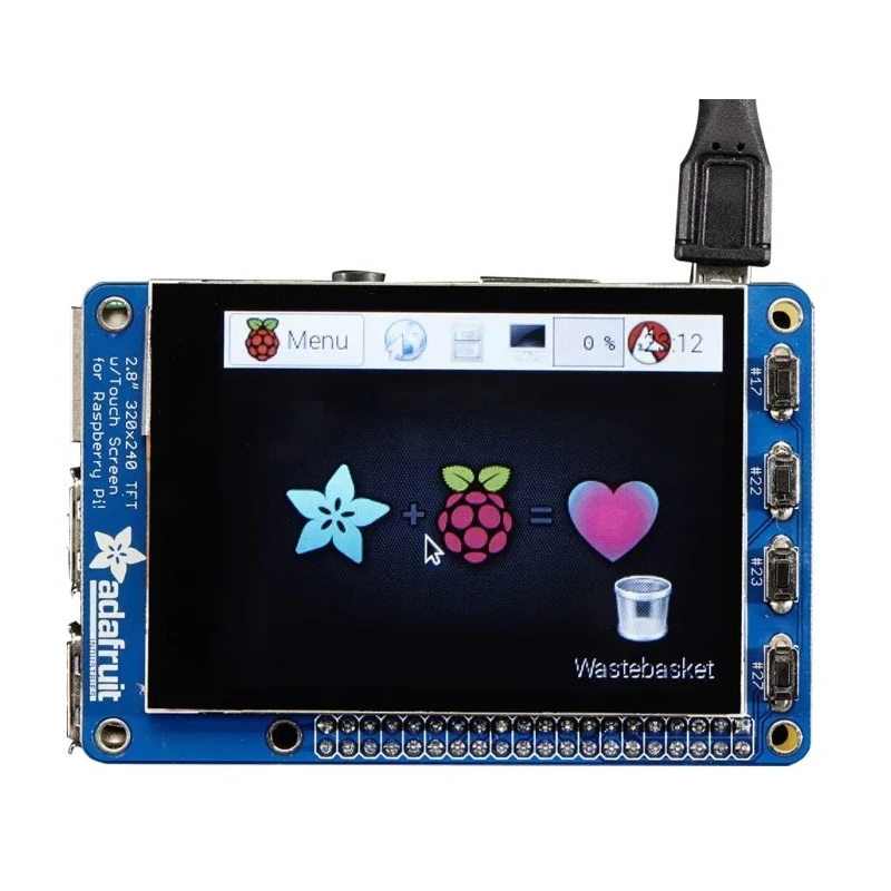 ADAFRUIT INDUSTRIES PiTFT Plus 2.8 inch Capacitive Touch Screen Raspberry Pi Display 2423