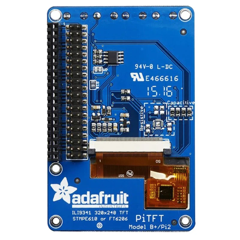 ADAFRUIT INDUSTRIES PiTFT Plus 2.8 inch Capacitive Touch Screen Raspberry Pi Display 2423