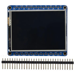 ADAFRUIT INDUSTRIES 2.4 in TFT LCD Resistive Touch Screen Display Module with ILI9341 Controller and MicroSD Socket 2478