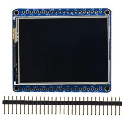 ADAFRUIT INDUSTRIES 2.4 in TFT LCD Resistive Touch Screen Display Module with ILI9341 Controller and MicroSD Socket 2478