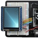 ADAFRUIT INDUSTRIES 2.4 in TFT LCD Resistive Touch Screen Display Module with ILI9341 Controller and MicroSD Socket 2478