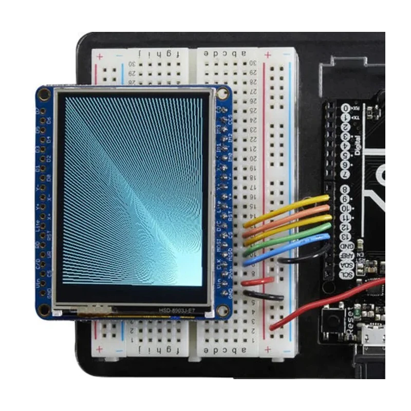 ADAFRUIT INDUSTRIES 2.4 in TFT LCD Resistive Touch Screen Display Module with ILI9341 Controller and MicroSD Socket 2478