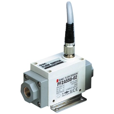 SMC Panel Flow Controller, 500L/min, PNP Output, 0.5 in Pipe, 24V DC PF2A751-F04-67