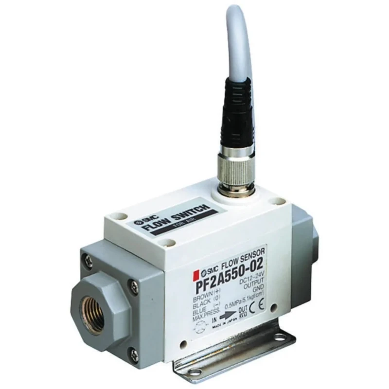 SMC Panel Flow Controller, 500L/min, PNP Output, 0.5 in Pipe, 24V DC PF2A751-F04-67