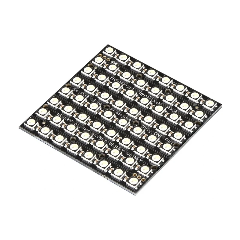 ADAFRUIT INDUSTRIES NeoPixel NeoMatrix 64 RGBW Cool White LED Matrix Module 8x8 71x71x3 mm 24.2 g 2872