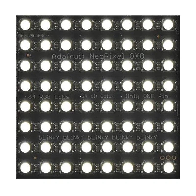 ADAFRUIT INDUSTRIES NeoPixel NeoMatrix 64 RGBW Cool White LED Matrix Module 8x8 71x71x3 mm 24.2 g 2872