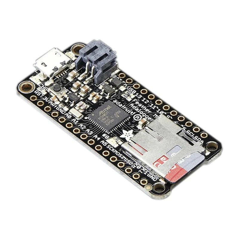 ADAFRUIT INDUSTRIES Feather M0 Adalogger MCU Development Board 3.3V 48MHz Cortex M0 ARM ATSAMD21G18 256KB FLASH 32KB RAM 2796