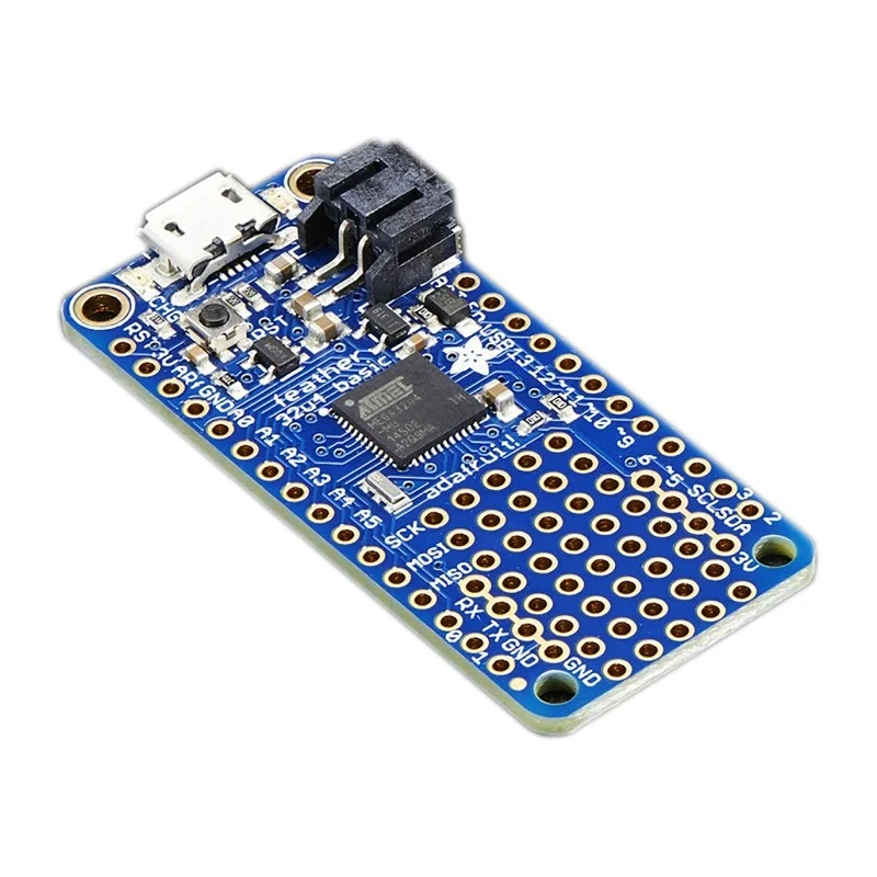 ADAFRUIT INDUSTRIES Microcontroller Development Board Feather 32u4 Basic Proto 2771 ATmega32u4 MCU 8 MHz 3.3 V Logic