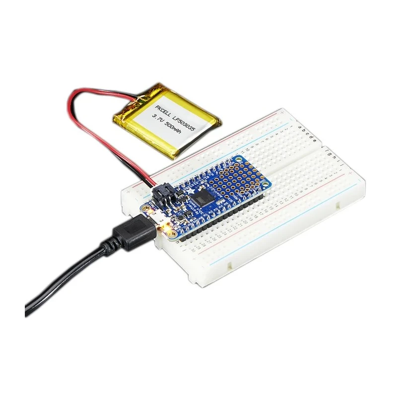 ADAFRUIT INDUSTRIES Microcontroller Development Board Feather 32u4 Basic Proto 2771 ATmega32u4 MCU 8 MHz 3.3 V Logic