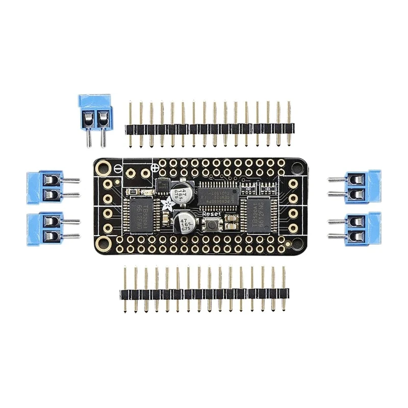 ADAFRUIT INDUSTRIES FeatherWing Add-On Board Stepper Motor for ATmega32U4, ATSAM M0, ESP8266 Compatible with All 2927