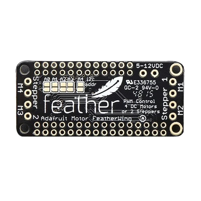 ADAFRUIT INDUSTRIES FeatherWing Add-On Board Stepper Motor for ATmega32U4, ATSAM M0, ESP8266 Compatible with All 2927