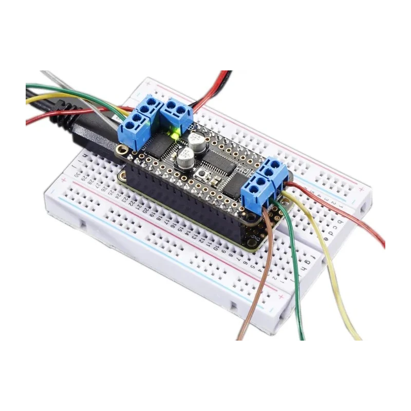 ADAFRUIT INDUSTRIES FeatherWing Add-On Board Stepper Motor for ATmega32U4, ATSAM M0, ESP8266 Compatible with All 2927