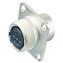 Hirose Circular Connector, 10 Contacts, Panel Mount, M22 Socket Female Connector JR16RK-10S