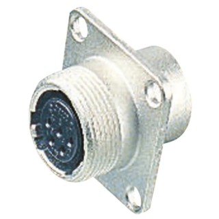 Hirose Circular Connector, 10 Contacts, Panel Mount, M22 Socket Female Connector JR16RK-10S